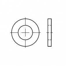 DIN 1440 Шайба 10 плоская, усиленная под палец, сталь