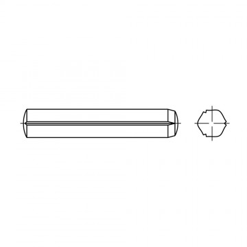 Штифт 6х36 цилиндрический, установочный, сталь DIN 1473