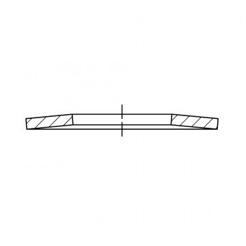 Шайба 12,5х6,2х0,5 пружинная, тарельчатая, сталь нержавеющая 1.4310 DIN 2093