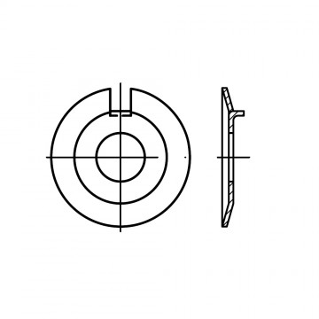 Шайба 6,4 стопорная с наружным выступом, сталь нержавеющая А2 DIN 432