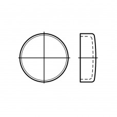 DIN 443 Крышка 38 для укупорки вдавливанием, сталь