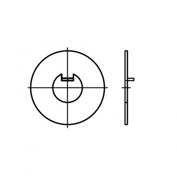 Шайба 55 стопорная с внутренним выступом, сталь DIN 462