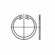 DIN 472 Кольцо 48 стопорное, сталь