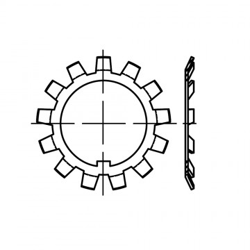Шайба 145 многолапчатая, сталь DIN 5406