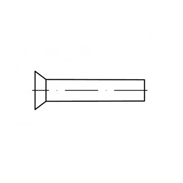 Заклепка 2х16 под молоток, потай, сталь DIN 661