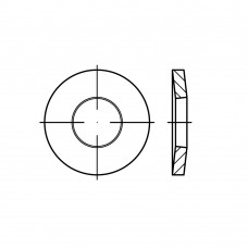 DIN 6796 Шайба 22 зажимная, пружинная, тарельчатая, сталь