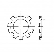 DIN 70952 Шайба 48 стопорная, многолапчатая, сталь