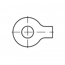 DIN 93 Шайба 37 стопорная с лапкой, сталь нержавеющая А2