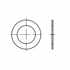 DIN 988 Шайба 15* 21* 2 регулировочная, форма Р, сталь