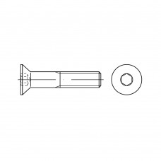 ISO 10642 Винт 8* 50 потай внутренний шестигранник, сталь 8.8, цинк