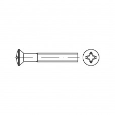 ISO 7047 Винт 6* 50 с полупотайной головкой крестообразный шлиц PH, сталь нержавеющая А2