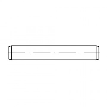 Штифт 10х22 цилиндрический с резьбовым концом, сталь ISO 8734